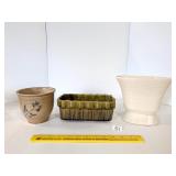 (3) Pottery Pieces including Pfalzgraf & Brush