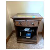 Side table w/ laminate top; measures approx. 19