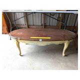 Vintage Coffee Table; top has damage to finish