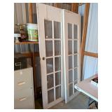 Set of French Doors; approx. 24 in W x 80 in t;