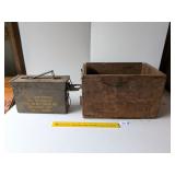 (2) Ammunition Boxes including a Remington Arms