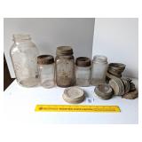 Vintage Canning Jars including Hazel Atlas & zinc