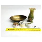 Group of Decorative Items includes a Bud Vase,