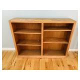 Wooden Bookcase with Adjustable Shelves -