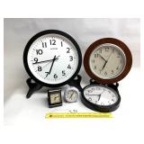 Assortment of Clocks all appear to be Battery