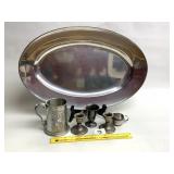 Group Lot of Items includes Large Stainless Steel