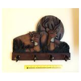Decorative Wall Hanging with 4 Hooks - Measures