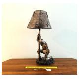 Electric Table Lamp with Shade - Appears to be a