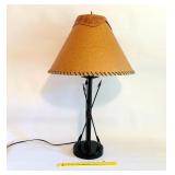 Electric Southwestern Style Cross Arrow Lamp with