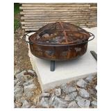Fire Pit with Lid - Located on Patio