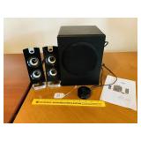 PA Powered Speaker System with Control Pod -