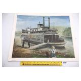Fred Thrasher Print - Ole River Run -  Signed &