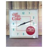 Vintage 1960s Coca-Cola Wall Clock - Measures