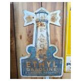 Beacon Ethyl Gasoline Metal Sign - Measures