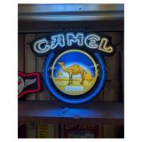 Vintage Camel Cigarette Neon Sign from the 1990s