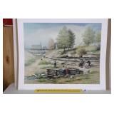 Fred Thrasher Print - The Town Spring -  Signed &