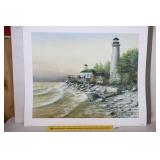 Fred Thrasher Print - The Lighthouse -  Signed &