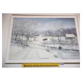 Fred Thrasher Print - Winter Wonderland -  Signed