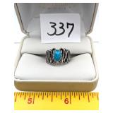 Sterling Silver Ring with Turquoise Stone