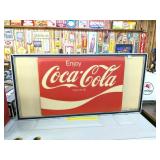 Vintage Light Up Coca-Cola Sign - Works -