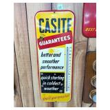 Vintage Casite Engine Additive Thermometer Sign -