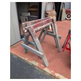 (6) Wooden Saw Horses