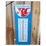 Vintage Royal Crown RC Cola Thermometer Sign -