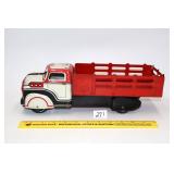Vintage Marx Red Stake Bed Truck