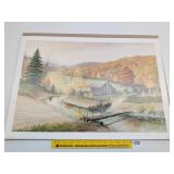 Fred Thrasher Print - Golden Harvest -  Signed &