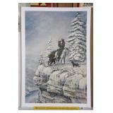Fred Thrasher Print - The Mountain Man -   Signed