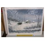 Fred Thrasher Print - Country Christmas -