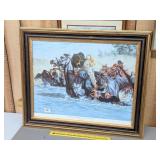 Framed Ralph Heinz Print - Trumpter Fisher & Lt.