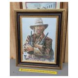 Framed Michael Scovel Print - Texas Ranger -  -