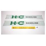 (2) H-C Gasoline Glass Panels