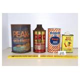 (4) Vintage Product Cans