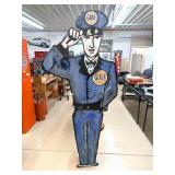 Gulf Motor Oil Service Station Attendant Wooden