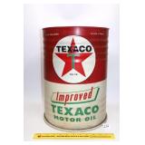 Large Texaco Motor Oil 5 Gallon can