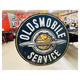 Large 1953 Original Rare Oldsmobile Porcelain