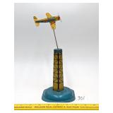 Vintage Tin Airplane Toy - Made in Japan