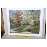 Danny Thrasher Print - Fall Creek -   Signed &