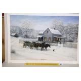 Fred Thrasher Print - Home For Christmas -