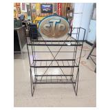 STP Metal Sign on Shop Display Rack - Measures