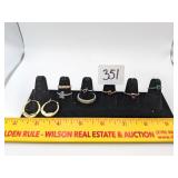 Group of Costume Jewelry Rings & a Pair of