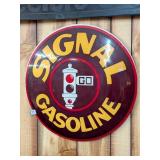 Signal Gasoline Sign - Measures Approx. 24 Inches