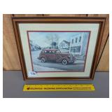 Small Fred Thrasher Framed Signed Print - Left