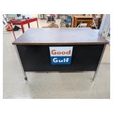 Metal Deak with Laminate Top and Good Gulf Decal