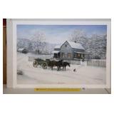 Fred Thrasher Print - Home For Christmas -