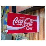 Vintage Disfruta Coca-Cola Flange Signe - Double