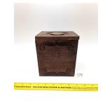 Vintage Wooden Canister, bottom needs glueing