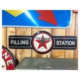 Texaco Filling Station Sign - Measures Approx..